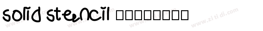 solid stencil 2023字体转换